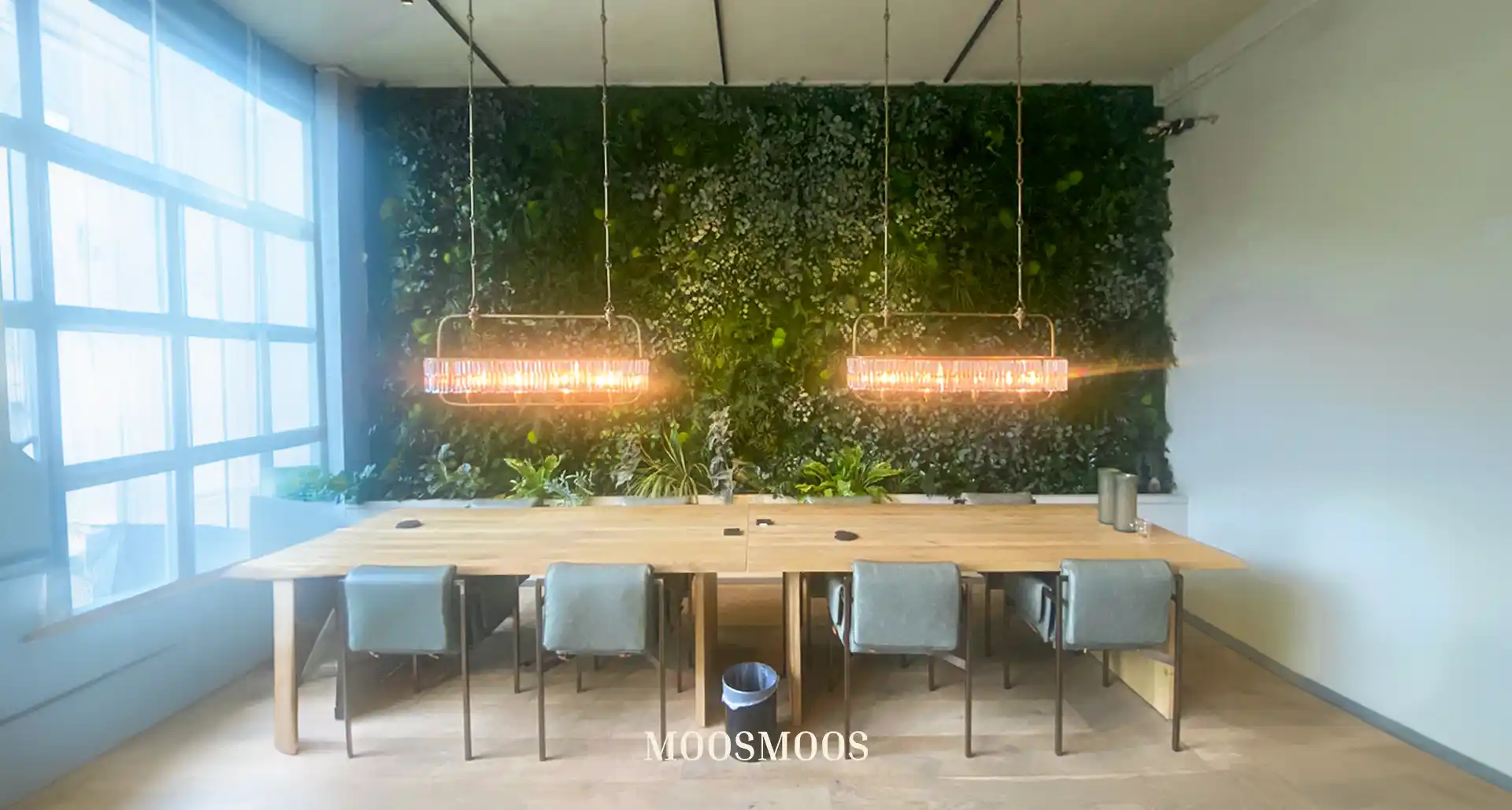 MOOSMOOS Dschunelwand Wandverkleidungmit Dschungelpflanzen Office