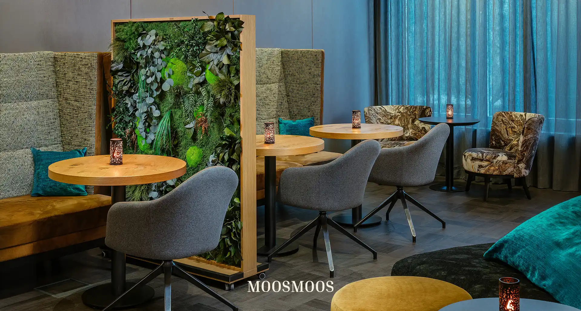 MoosMoos Raumteiler und Trennwände aus Moos und Pflanzen 